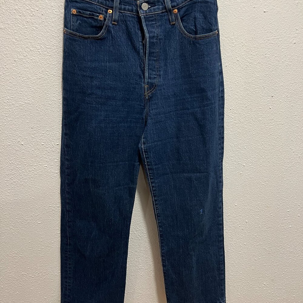 Levi's Ribcage Straight Ankle 30 Dark indigo